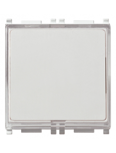 interruttore campanello 2 moduli  a targhetta 1p no 10a 250v compatibile a vimar plana14050