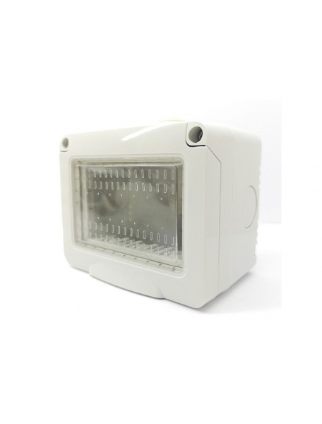 idrobox contenitore stagno ip55 3 posti bianco moduli compatibile con vimar plana 14903