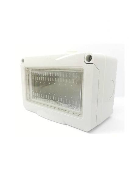 contenitore idrobox stagno bianco ip55 4 moduli posti compatibile con vimar plana 14904