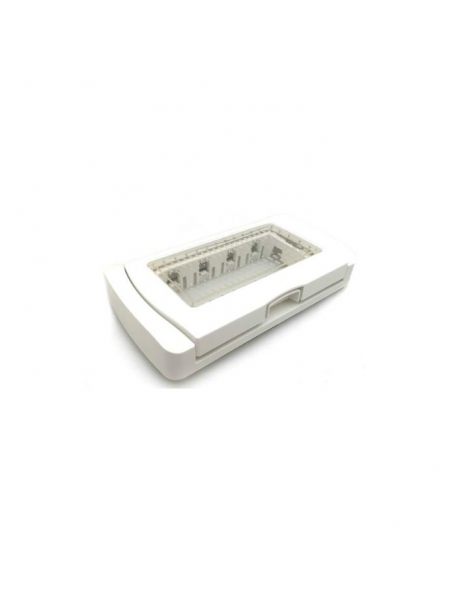 placca idrobox stagna ip55 3 moduli stagni bianca compatibile con vimar plana 14943.01