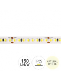 strip striscia led 18w/m 90w totali ip65 4000°k luce naturale 150lm/w 24v 5100