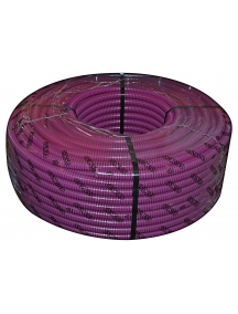 corrugato elettrico flessibile diametro 25 pieghevole viola con tirafilo matassa da 50 metri