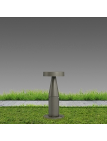 disano portofino tipo basso palo in alluminio grafite da giardino  1874 led 10w cld luce calda  3000K 51114039