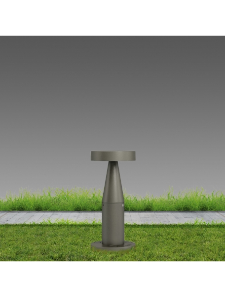 disano portofino tipo basso palo in alluminio grafite da giardino  1874 led 10w cld luce calda  3000K 51114039