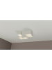 plafoniera in gesso ceramico verniciabile con copertura in rilievo a sbalzo csf5000
