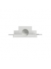 segnapasso in gesso ceramico c12 di forma a goccia con luce mini gu10 csf371