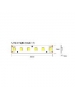 strip led cc60090 cct  ultrawarm 90w  18w al metro  24v ip20 luce  ambra 2948