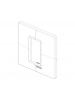 PLACCA 1M BIANCO VIMAR PLANA IN TECNOPOLIMERO VIMAR 14641.01