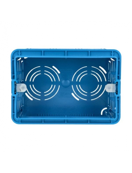 scatola incasso rettangolare 3m azzurro vimar v71303