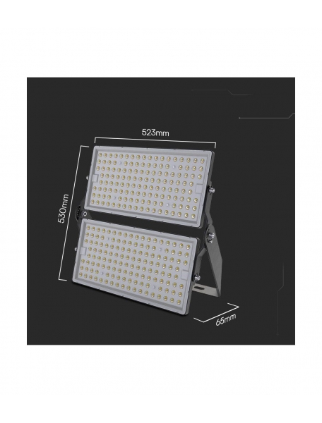 v tac pro vt 505 faro led smd 500w ip65 hing lumes ultrasottile chip samsung colore nero  luce fredda 6000k sku 967