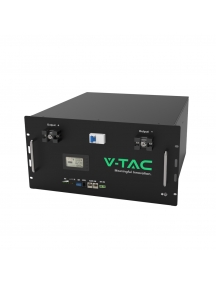 V-TAC 11523 Batteria di Accumulo 9.6kWh al Litio-Ferro-Fosfato BMS Integrato per Inverter Fotovoltaici CEI 0-21 48V 200Ah