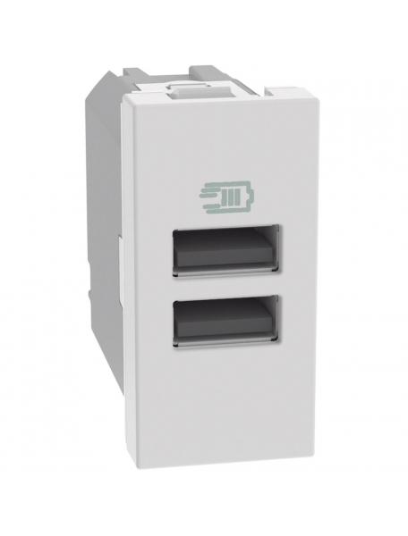 bticino jw4191aa matix go Caricatore USB con due porte tipo A - 15W bticino jw4191aa