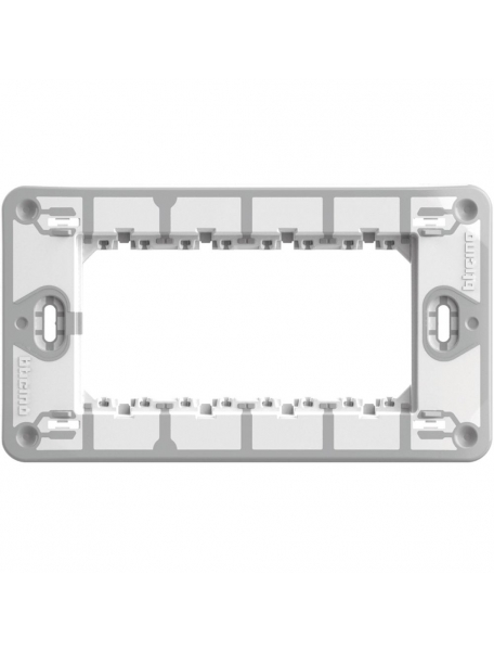 bticino j4704 matix go supporto 4 moduli  fissaggio viti bticino j4704