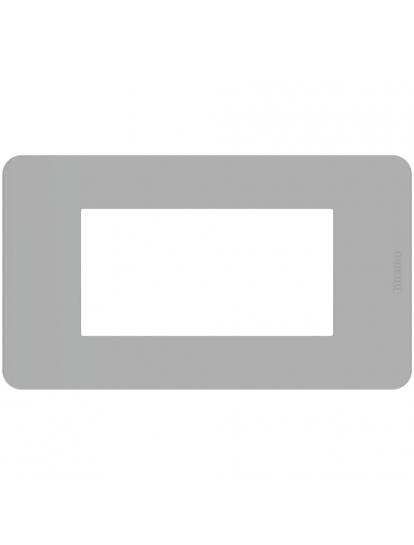 bticino ja4804jg placca matixgo 4 moduli grigio  materiale tecnopolimero bticino ja4804jg