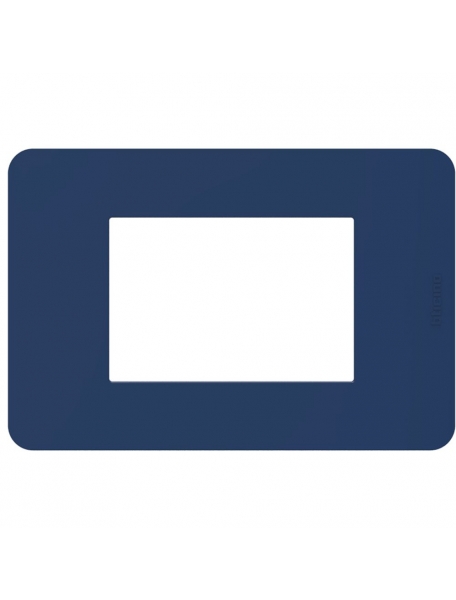 bticino JA4803TB placca matix go  3 moduli blue bticino JA4803TB