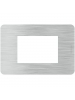 bticino JA4803EA placca matix go 3 moduli aluminium bticino JA4803EA