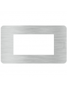 bticino JA4804EA placca matix go 4 moduli aluminium bticino JA4804EA