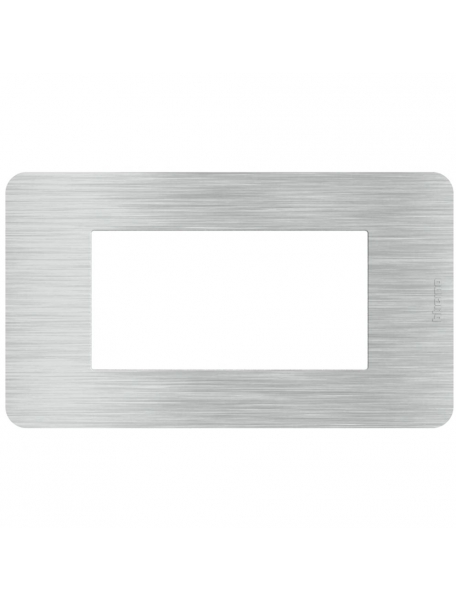 bticino JA4804EA placca matix go 4 moduli aluminium bticino JA4804EA