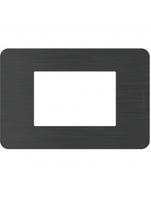 bticino  JA4803EN placca matix go 3 moduli black nickel bticino  JA4803EN