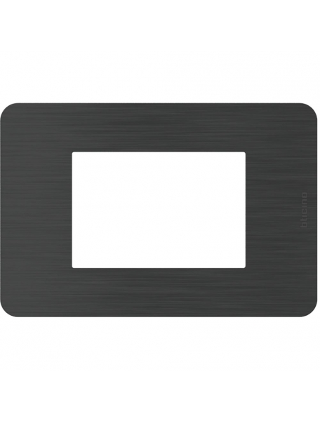 bticino  JA4803EN placca matix go 3 moduli black nickel bticino  JA4803EN