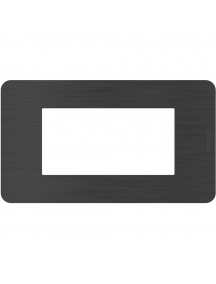 bticino JA4804EN placca matix go 4 moduli black nickel bticino JA4804EN
