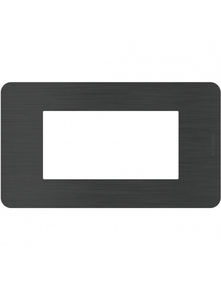 bticino JA4804EN placca matix go 4 moduli black nickel bticino JA4804EN