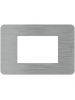bticino JA4803ES placca matix go 3 moduli steel bticino JA4803ES