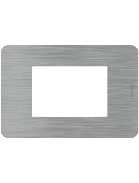 bticino JA4803ES placca matix go 3 moduli steel bticino JA4803ES