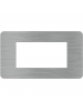bticino JA4804ES placca matix go4 moduli steel bticino JA4804ES