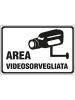 cartello area videosorvegliata 300x200 mm.sicame Ocmei 6CR1414AD