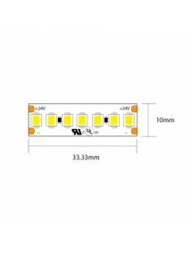 strip led 5mt he105096 19.2w/mt 130lm/w ip20 24v 3000k inn5972