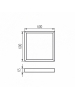 telaio cornice frame per montaggio a soffitto pannello 60x60 cm quadrato supporto nuovo