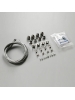 kit per la sospensione dei pannelli rettangolari a led a soffitto a 4 tiranti nuovo