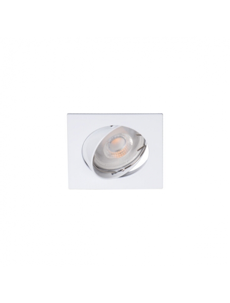 Portafaretto da incasso orientabile bianco quadrato