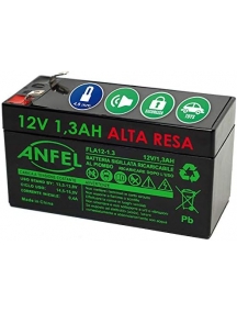 Batteria ermetica ricaricabile al piombo 12v volt 1,3ah 1,2ah connettore faston meg12v1,3ah