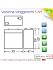 Batteria al piombo 6V 5Ah ricaricabile ermetica faston  5Ah  per lampade emergenza MEG6V5A
