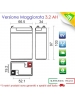 Batteria al piombo 6v 3,2ah con faston agm rt628 per lampada 1499 8799 / 415272001per beghelli