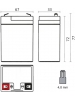 Batteria ricaricabile al piombo 4v 3ah attacchi faston f1 4,8mm meg6v3a