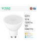 v tac pro vt 271 faretto spotlight led gu10 10w luce calda 110° chip samsung sku 878