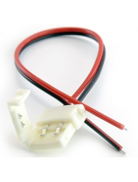 connettore strip striscia led 5050 con filo di 20cm larghezza 10mm nuovo 0151