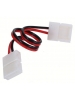 connettore striscia led doppio con filo a clip per strip 3528 monocolore nuovo larghezza 8mm 0148