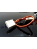 connettore striscia led doppio con filo a clip per strip 3528 monocolore nuovo larghezza 8mm 0148