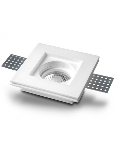 Portafaretto da incasso in gesso quadrato slim