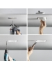Portafaretto da incasso in gesso quadrato slim