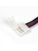 connettore striscia strip led rgb 5050 nuovo 10mm con filo di 20cm economico 0152