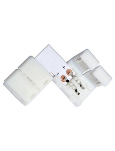 connettore strip angolo 90 gradi led monocolore 8mm senza saldare clip 1467