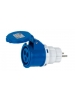 rosi adattatore spina schuko 2poli +  presa industriale 2p+t 16a 6h tensione 200 250v  1868