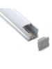 profilo led alluminio barra estruso 1715 1 metro  stripLed 8 10mm cc 32 alto 1901
