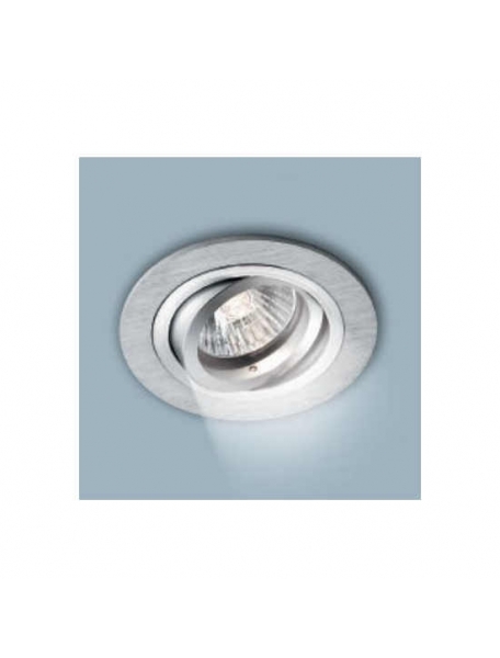 faretto da incasso portalampada gu10 mr16 grigio satinato foro 80mm