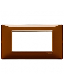 vimar  plana  placca 4 moduli reflex tabacco mostrina vimar 14654.49
